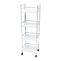 4 Tier Mobile Mini Wooden Shelf