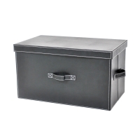 Oblong Leatherette Storage Box