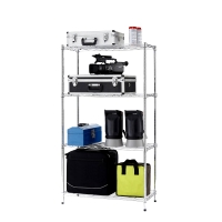 4 Tier Simple Chrome Rack